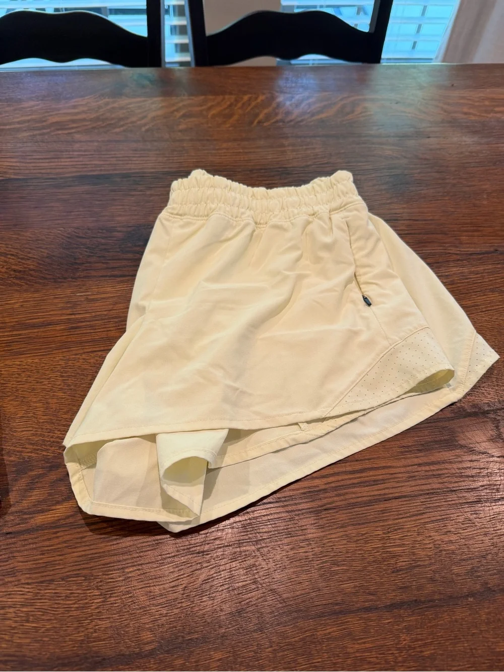 CALIA by Carrie Underwood Light Blue and Yellow Active Short Set